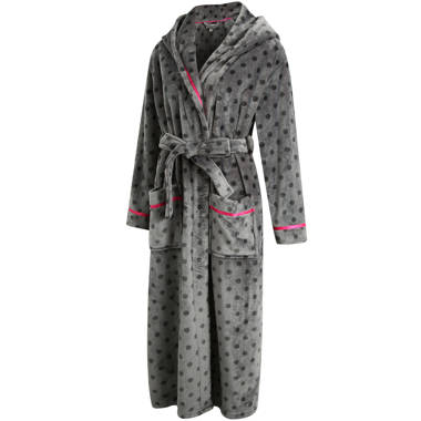 Rosdorf Park Parkside Fleece Mid Calf Bathrobe with Pockets and